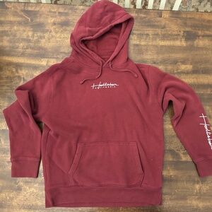 Hollister Burgundy Hoodie Size Large